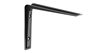 Metal Shelf Brackets - Black