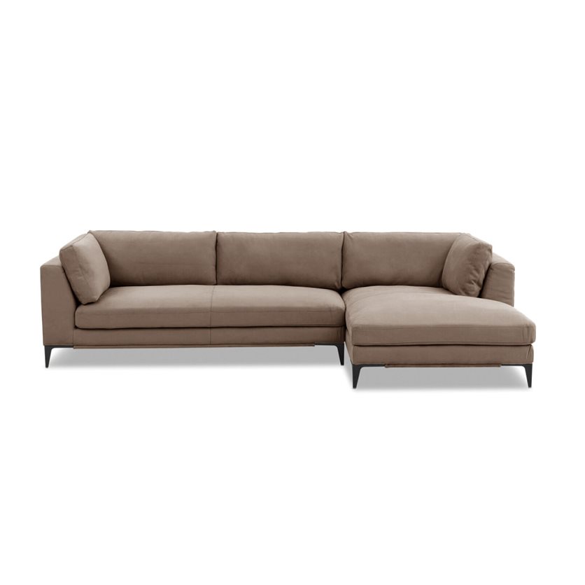 Hermes Right Facing Sectional - Zara Taupe