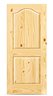 Knotty Pine Colonial 2 Panel Hat Top Door - 83x211.5cm