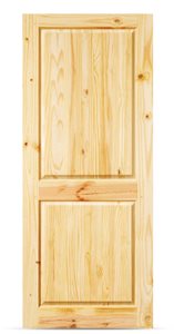 Knotty Pine Door, Colonial, 2 Panel, 83x211.5cm