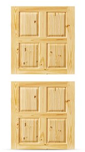 Knotty Pine Dutch Door, Colonial, 8 Panel, 83x211.5cm