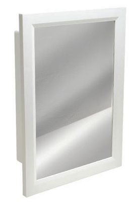 Single Mirror surface/Recess mount framed medicine cabinet.