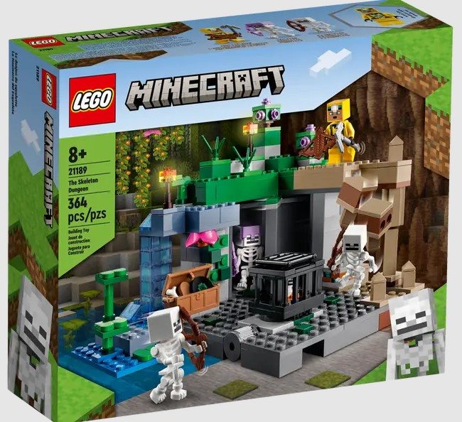 Lego Minecraft The Skeleton Dungeon - Action Toy for Minecraft Players.