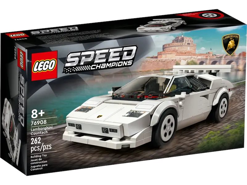 LEGO Speed Champions Lamborghini Countach - 262-piece toy car construction set.