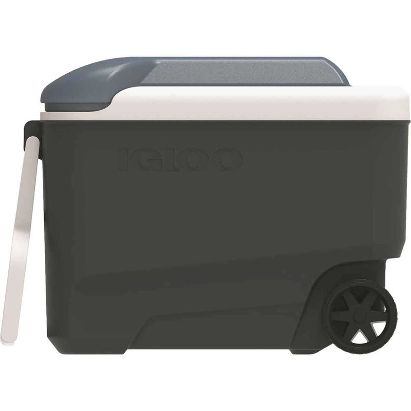 Igloo MaxCold 40 Qt. Roller Cooler - Ash Gray & Aegean Sea