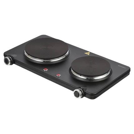 Inventum Electric Hob - 2 Zones - Black