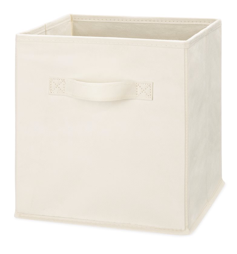 Whitmor Fabric Collapsible Storage Cube - Latte