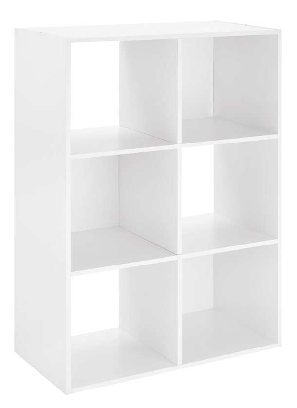 Whitmor 6 Cube Organizer - White