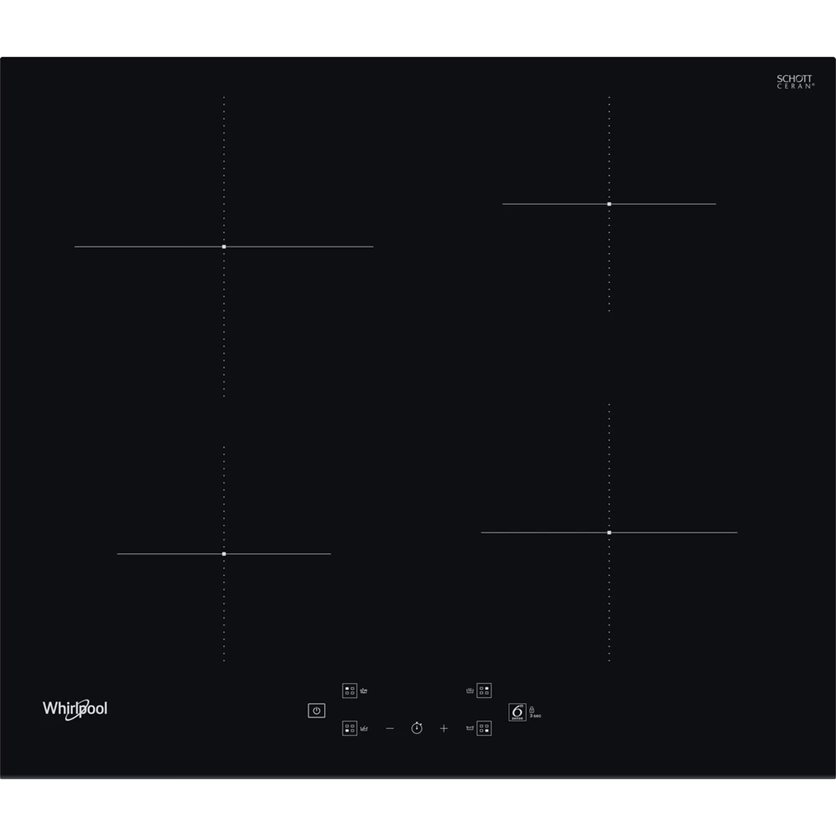 Whirlpool Built-In Induction Hob - 4 Cooking Zones - Black
