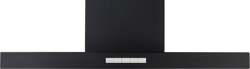 Exquisit Wall Chimney Extractor Hood - 60 cm - 312 m³/h - Black