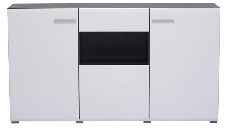 Enzo Cabinet - 3 Doors - White Gloss