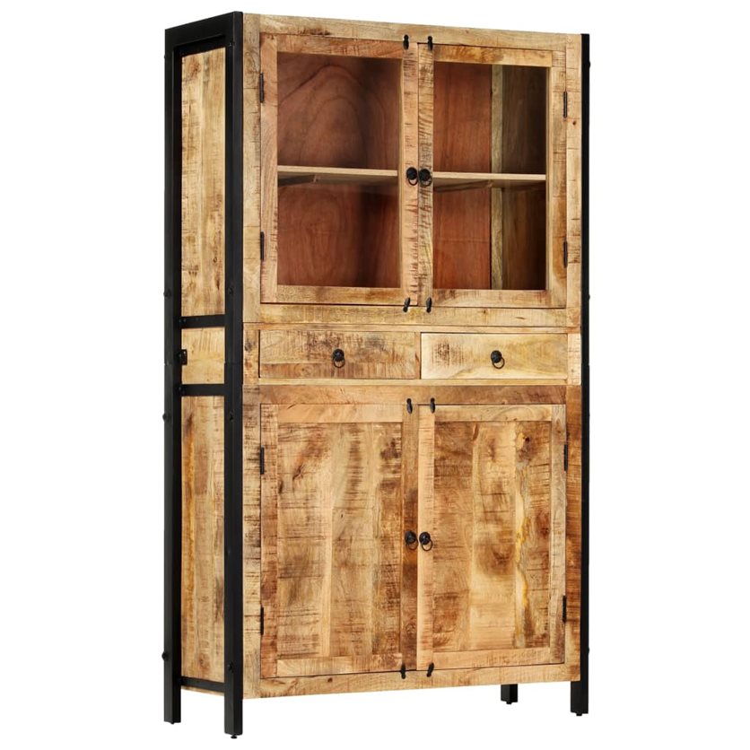 Vida XL Highboard Solid Mango Wood