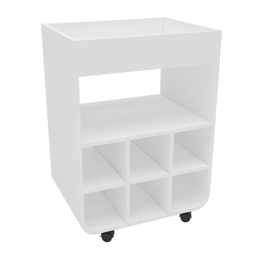 Bar Trolley India White