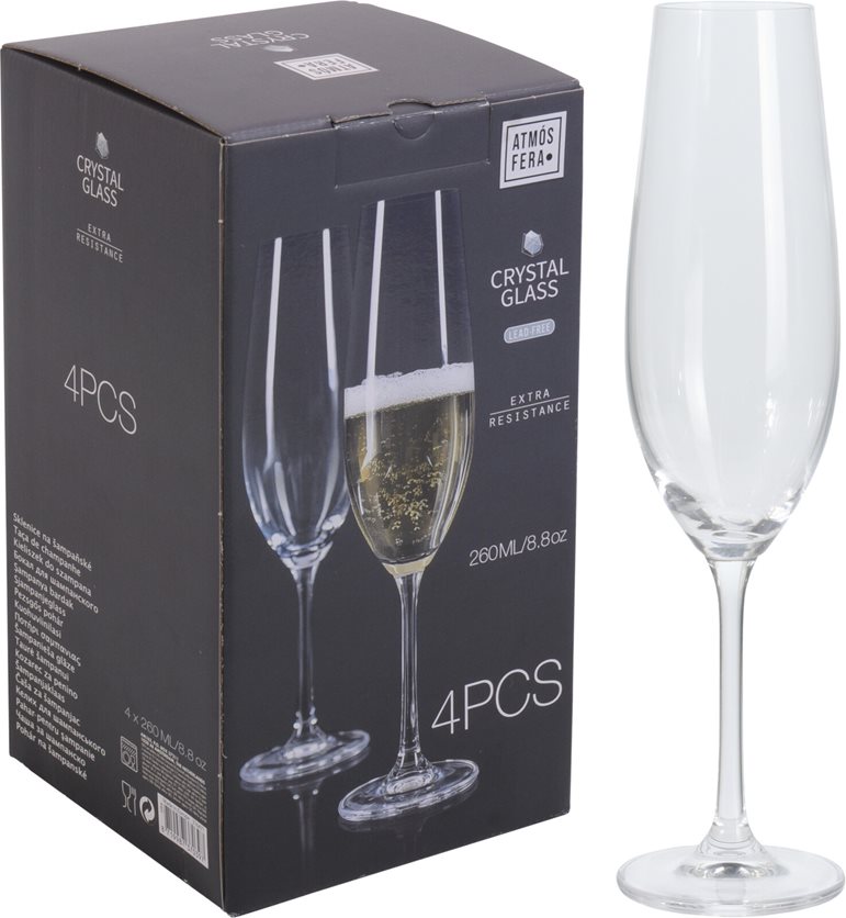 Champagne Glass - 4Pcs