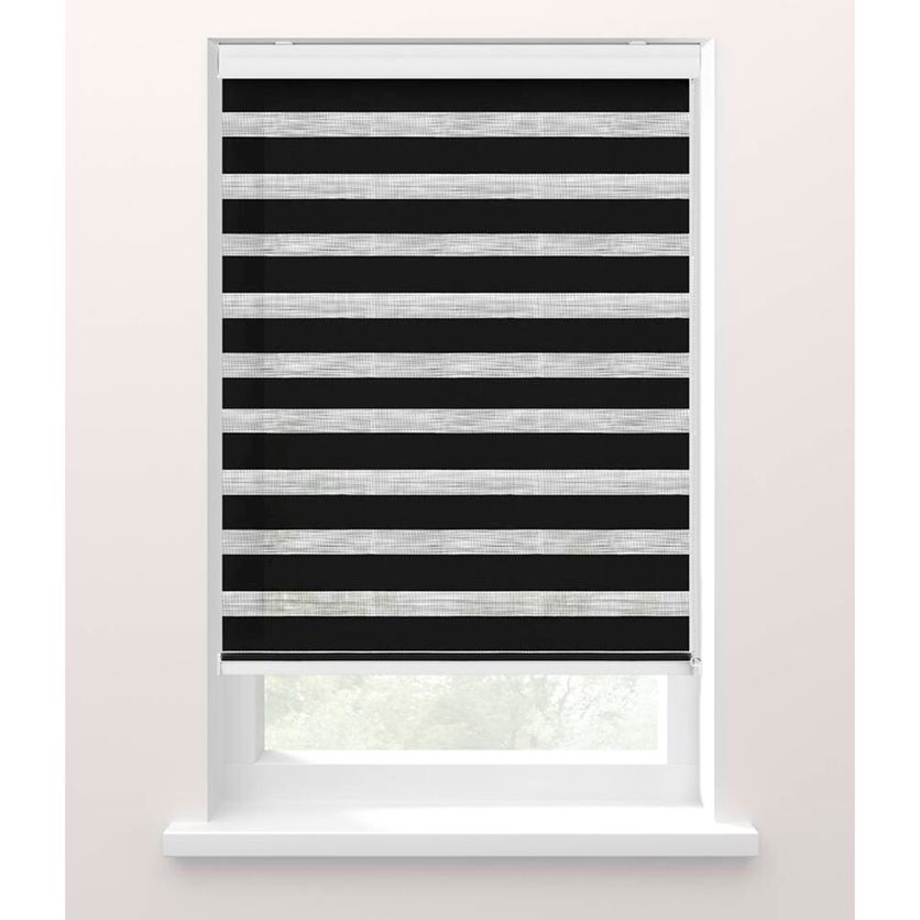 Fenstr Duo Roller Blind - Black - 80 x 175 CM