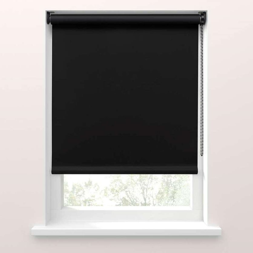 Fenstr Blackout Roller Blind - Black - 100 x 190 CM