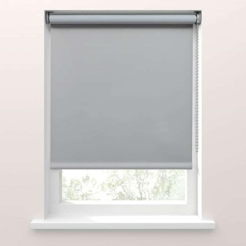 Fenstr Blackout Roller Blind - Light Gray - 180 x 190 CM