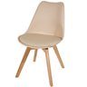 Beige Chair with Beech Legs