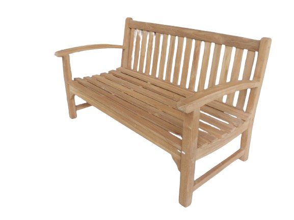 Teak Big Ben Loveseat - White