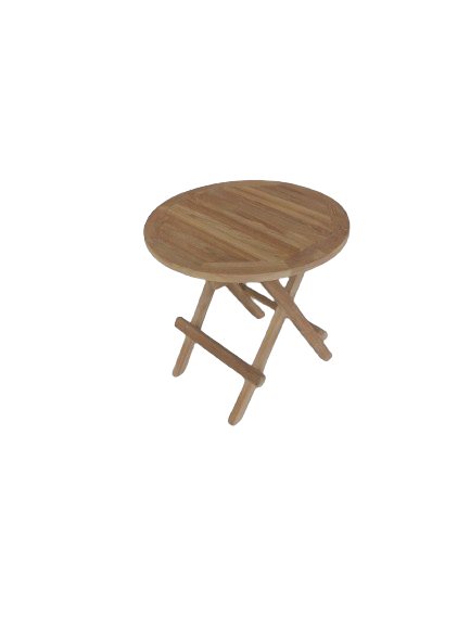 Teak Picnic Round Fold Table - 50 CM