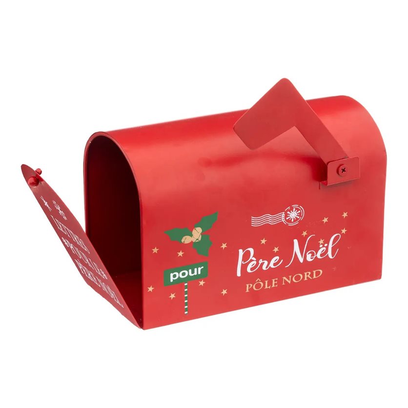 Red Stand Metal Mailbox - 20cm