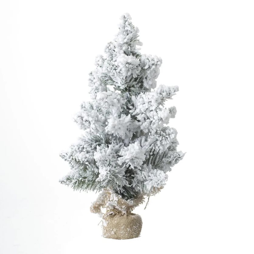 Blooming Floqued Christmas Tree - 50cm