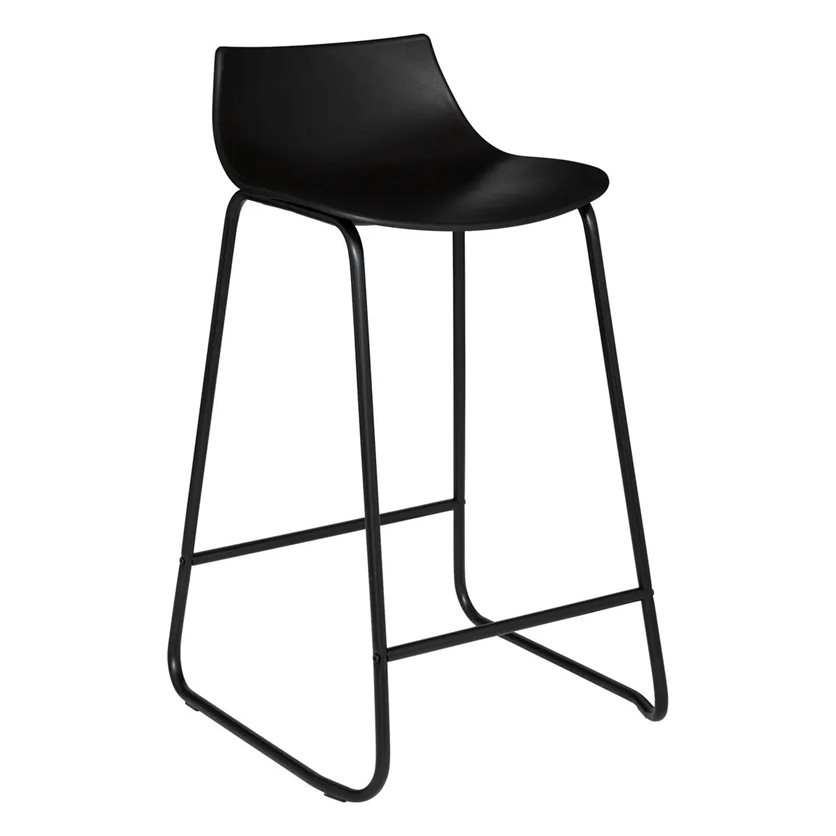 Metal Bar Stool - Black