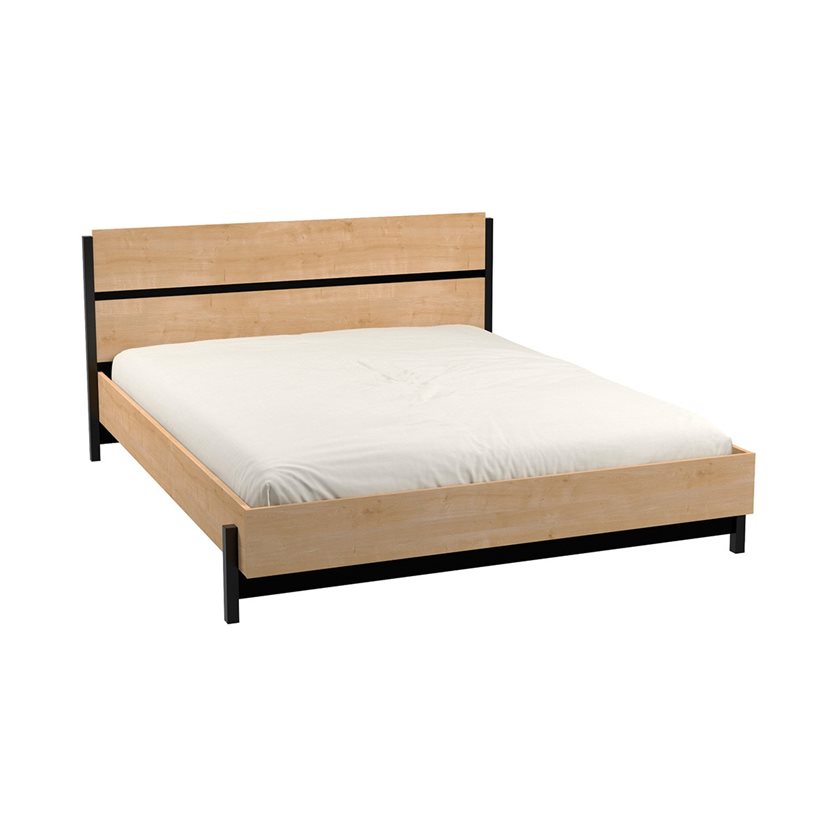 Bed Craft Oak-Black - 160 x 200