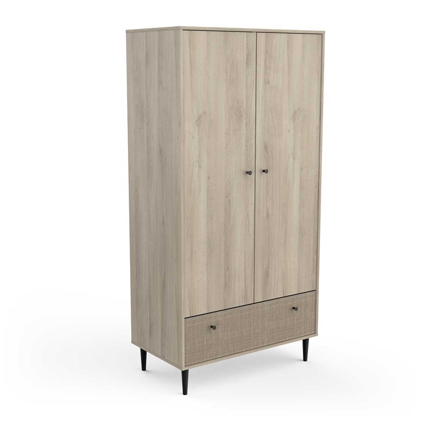 Saigon 2-Door Wardrobe With Drawer