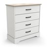 Cottage White 4-Drawer Chest