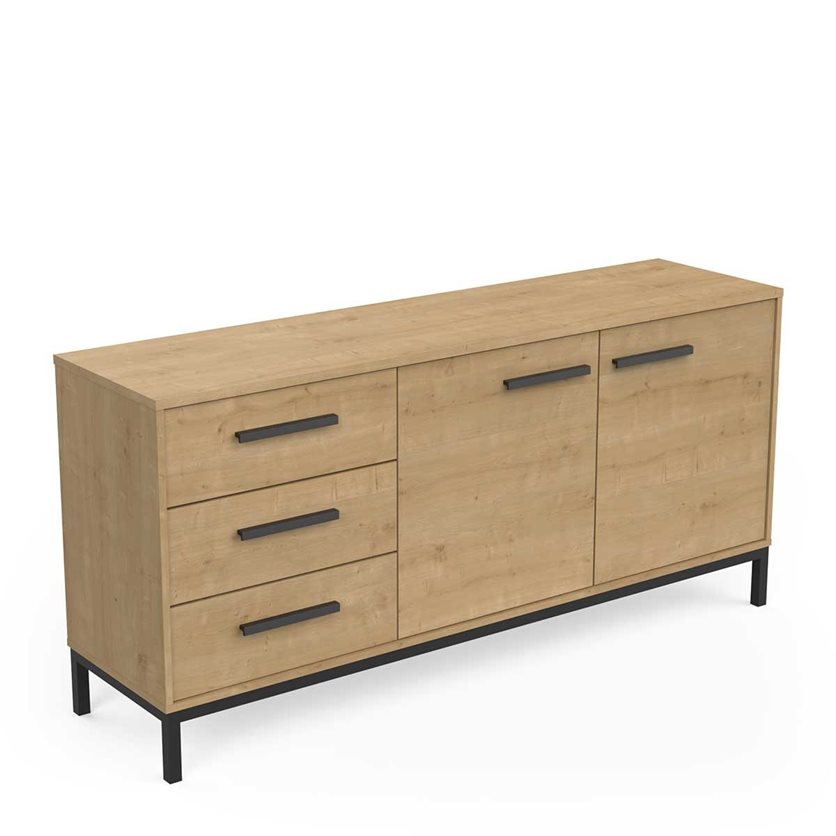 Craft Sideboard with 2 Doors and 3 Drawers