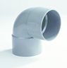 DYKA PVC Short Bend 32mm 2x Socket 90° Grey.