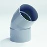 DYKA PVC Bend 2x Socket 45° Grey 110mm