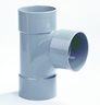 DYKA PVC Plumbing T-piece 75mm 3x socket 87.5° grey.