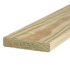 Lumber Pine Pressure Treated Size: 5/4x6 Inch Length: 14 feet