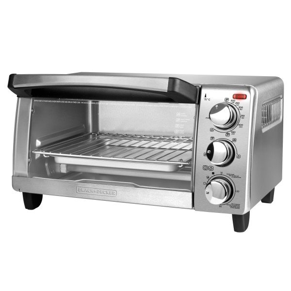 Black & Decker 4-Slice Toaster Oven with Natural Convection - Stainless  Steel