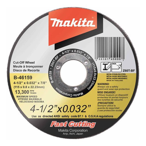 Makita discount cutting wheel