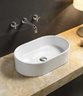 Vanity Basin Rectangle/Round White