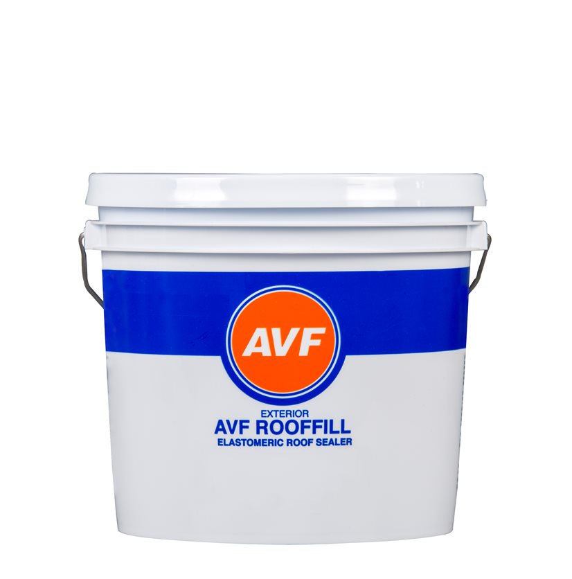 AVF Rooffill one component elastomeric roof coating.