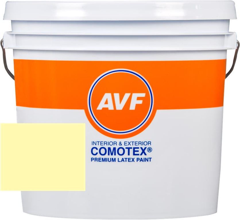 AVF Comotex is a high-quality flat Acrylic interior and exterior paint.