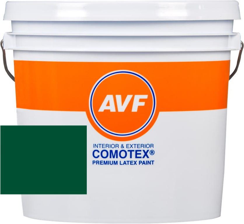 AVF Comotex® Grass Green 1G - high-quality flat Acrylic paint for interiors and exteriors.