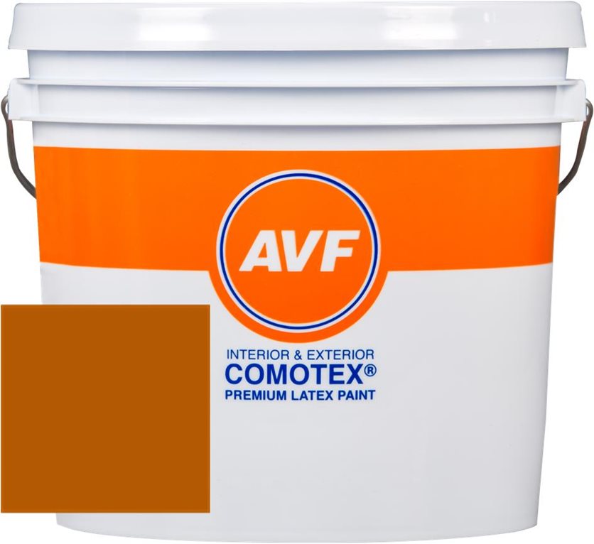 AVF Comotex® Orange Paint - a high-quality flat Acrylic paint for interiors and exteriors.