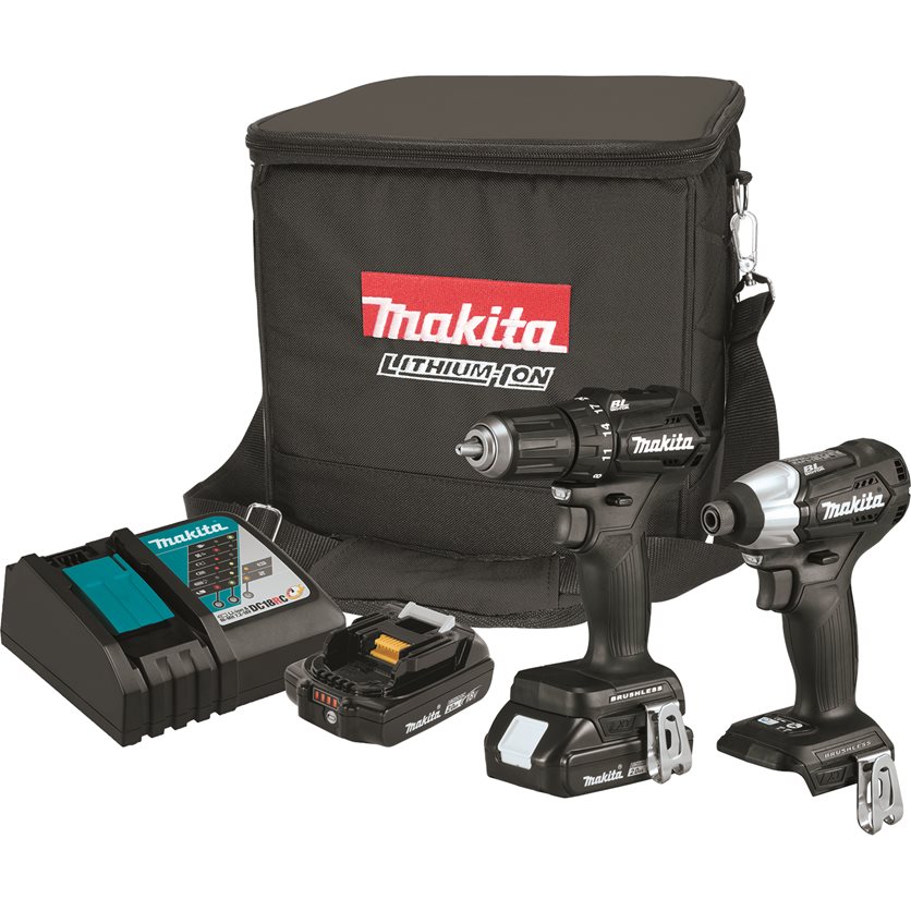 Makita 18V LXT® Lithium-Ion 2 Pc. Combo Kit 127V/50-60Hz