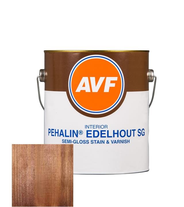 Premium semi-gloss stain & varnish by AVF Paints.