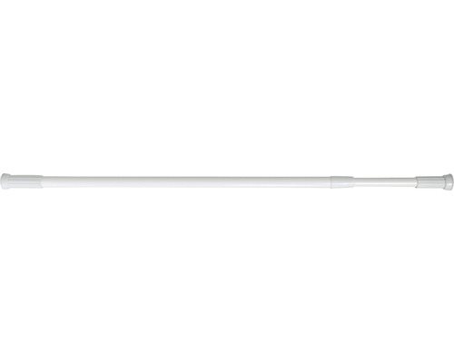 Adjustable White Aluminium Shower Bar - 260CM