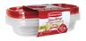 Rubbermaid TakeAlongs Rectangle 4-cup Containers, 3-Pack