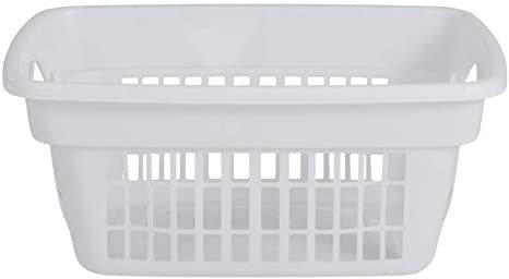 Laundry Basket, 1.6 bu white