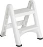 Two-Step Foldable Stool, White