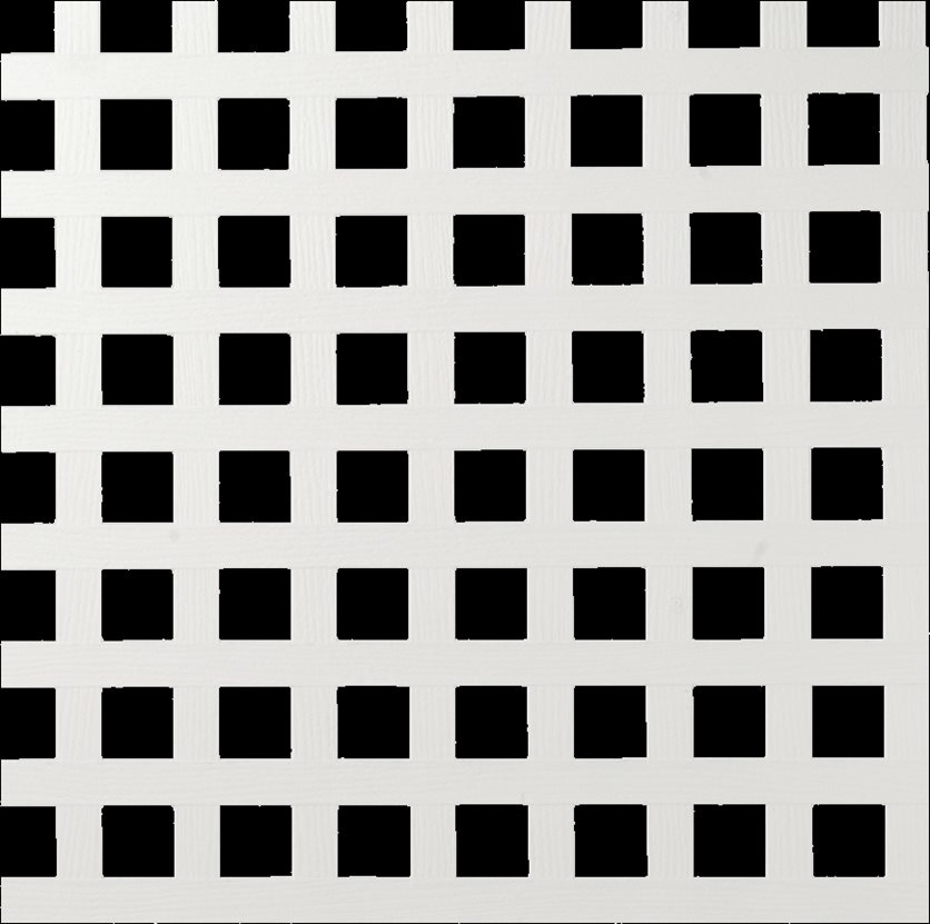 4X8 Wht Sq Prvy Lattice