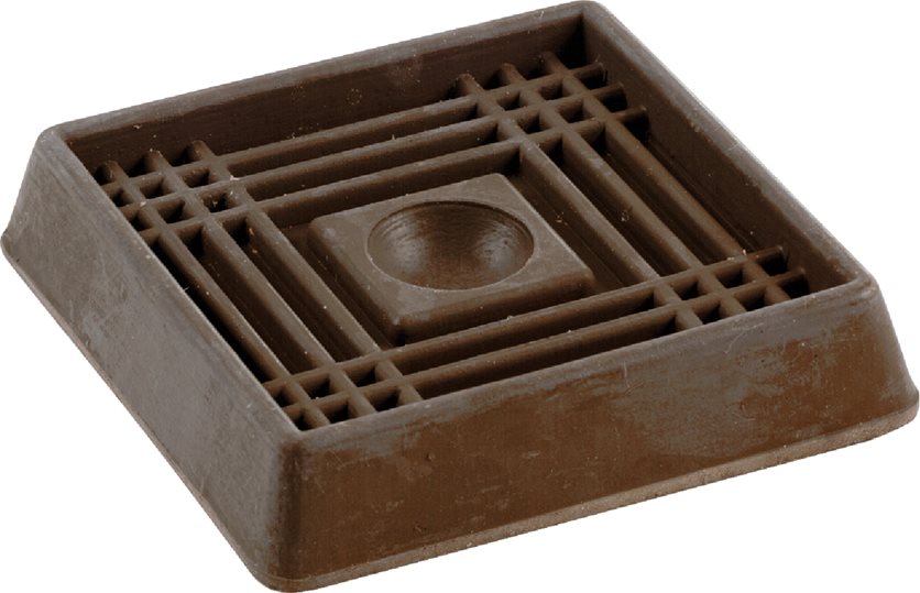 2 Brn Square Caster Cup